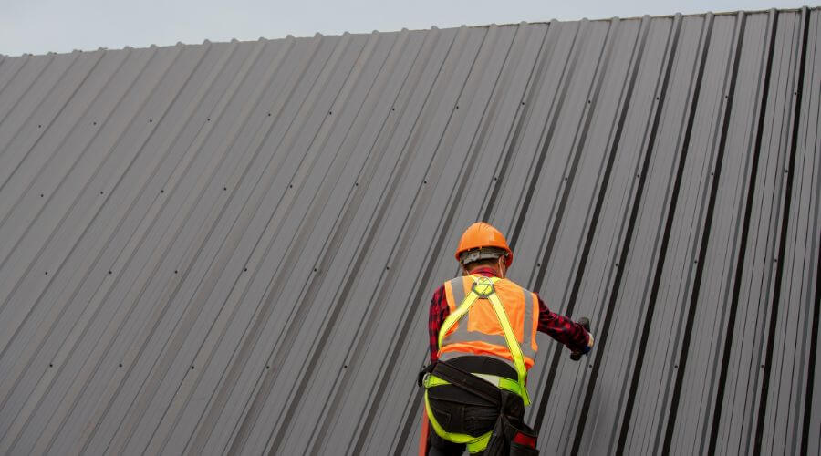 Professional metal roof installation services in Hueysville, KY
